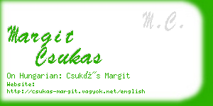 margit csukas business card